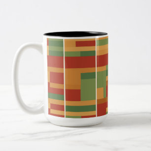 Reggae Boho Abstrakte Linie Art Zweifarbige Tasse