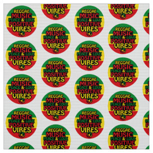 Reggae-Design mit positiven Zitaten und Reggae-Fla Stoff
