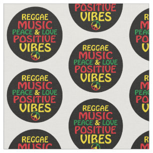 Reggae-Design mit positiven Zitaten und Reggae-Fla Stoff