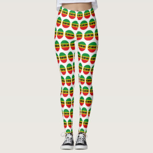Reggae-Design mit Reggaefarben Leggings