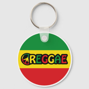 Reggae-Design mit Reggaefarben Schlüsselanhänger