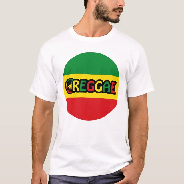 Reggae-Design mit Reggaefarben T-Shirt (Vorderseite)