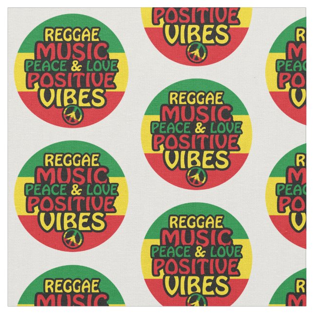 Reggae design with positive quotes and reggae flag stoff (Nahaufnahme)