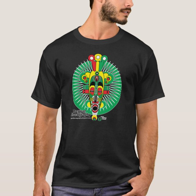 Reggae-Diskographie-Stammes- Masken-T-Shirt T-Shirt (Vorderseite)