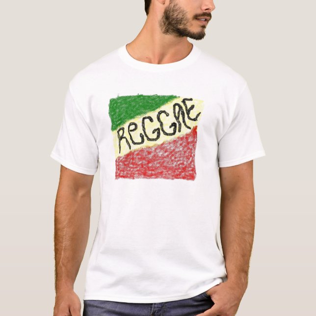 Reggae Fahne T-Shirt (Vorderseite)