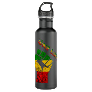 Reggae Fist Rasta Reggae Music Eine Liebe Jamaica  Edelstahlflasche
