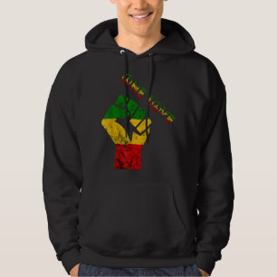 Reggae Fist Rasta Reggae Music Eine Liebe Jamaica Hoodie