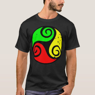 Reggae Flag Chilling Vibes - Cool Reggae Flag Colo T-Shirt