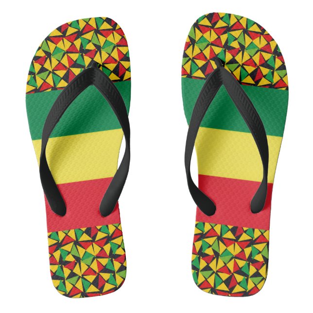 Reggae Flip-Flops Rasta Vibrations  Flip Flops (Fußbett)