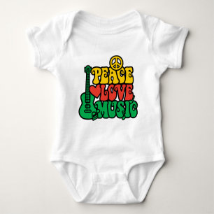 Reggae-FriedensLiebe-Musik Baby Strampler