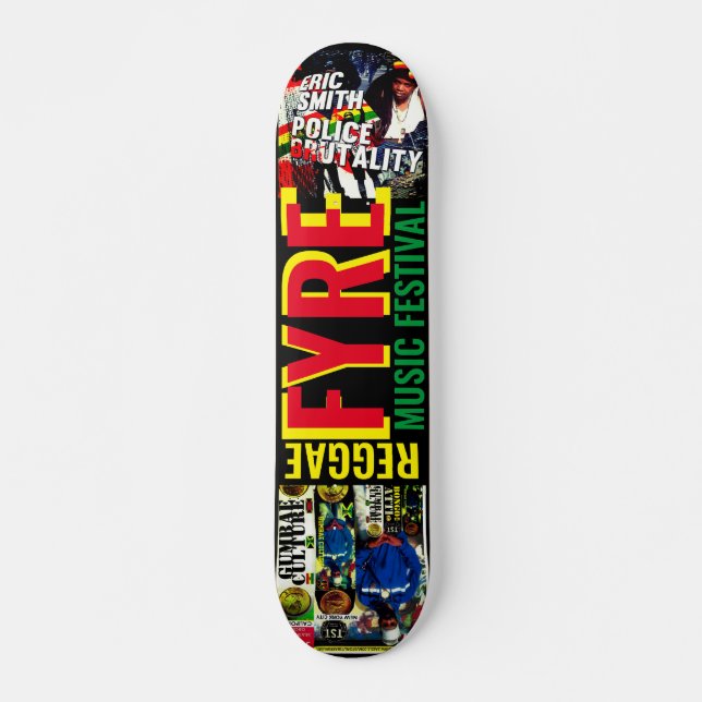 REGGAE FYRE JMTSkateboard, 7¾" Deck Skateboard (Vorne)