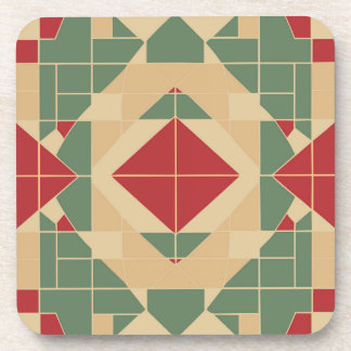 Reggae Geometric Pastel Tile Getränkeuntersetzer