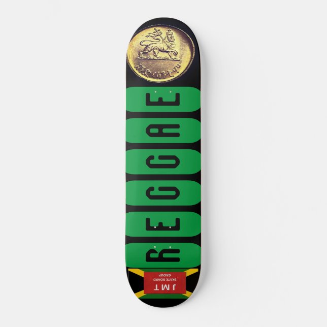 REGGAE GOLD Skateboard (Vorderseite)