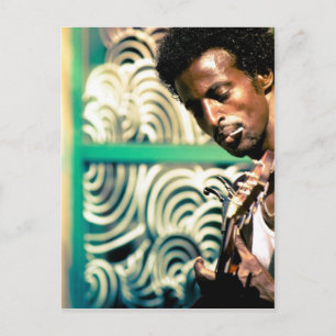 Reggae Guitar Man Postkarte