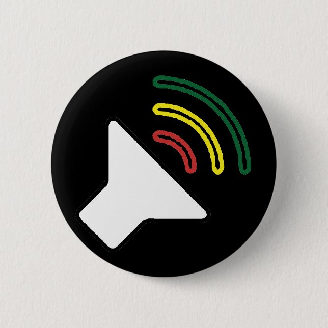 Reggae hören Knopf Button (Vorderseite)