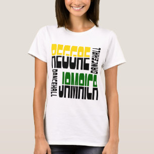 Reggae-Jamaika-Tanz-Hall-Würfel, 3 Farben T-Shirt