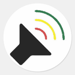 Reggae-lauter Aufkleber