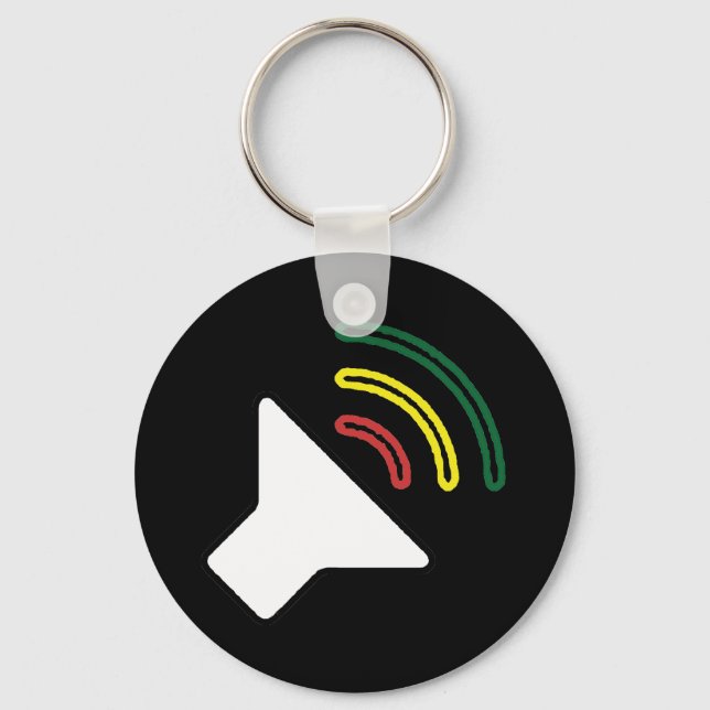 Reggae Listen Schlüsselanhänger (Vorderseite)