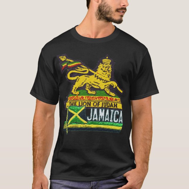 Reggae-Löwe Judah jamaikanischer T - ShirtsHoodies T-Shirt (Vorderseite)