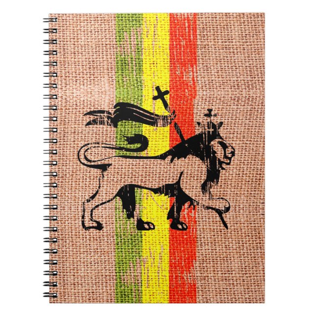 Reggae-Löwe Notizblock (Vorderseite)