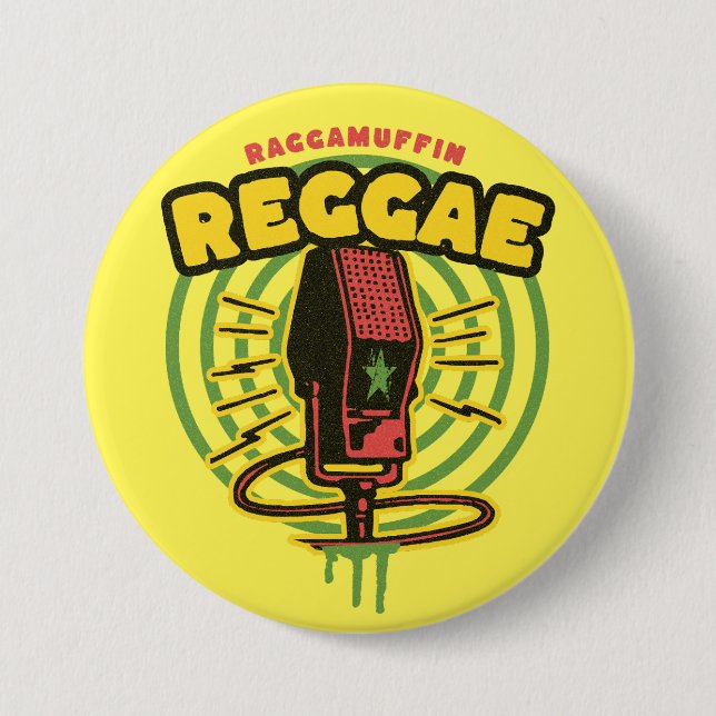 Reggae Music Button (Vorderseite)
