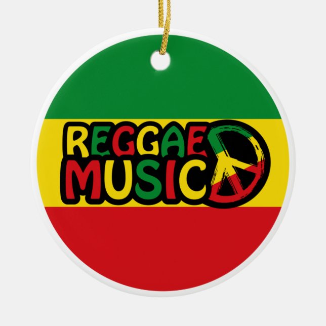 Reggae Music Design mit rastafari Stil, Reggae Keramik Ornament (Vorne)