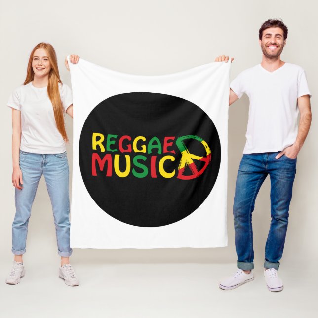 Reggae Music Design, Reggae Art Fleecedecke (Beispiel)