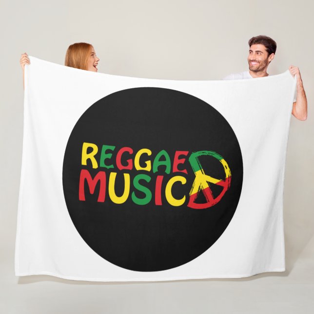 Reggae Music Design, Reggae Art Fleecedecke (Beispiel)
