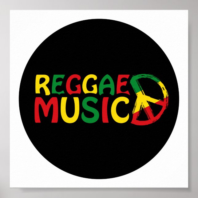 Reggae Music Design, Reggae Art Poster (Vorne)