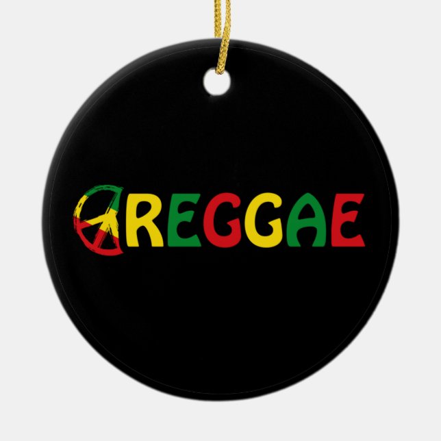 Reggae Music Keramik Ornament (Vorne)