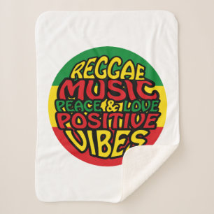 Reggae Music mit positiven Redewendungen Sherpadecke