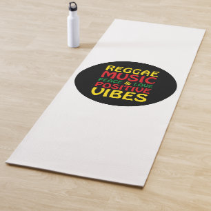Reggae Music mit positiven Redewendungen Yogamatte