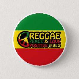 Reggae Music mit positiven Zitaten Button