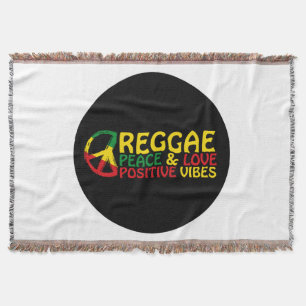 Reggae Music mit positiven Zitaten Decke