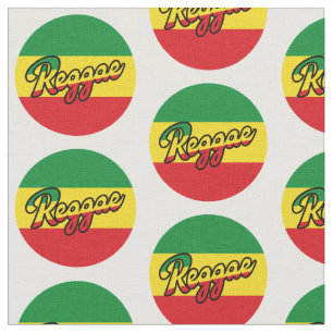 Reggae Music mit Reggae Flaggenfarben Stoff