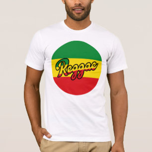 Reggae Music mit Reggae Flaggenfarben T-Shirt