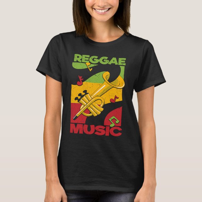 Reggae Music Rastafari Rasta Jamaica Reggae T-Shirt (Vorderseite)
