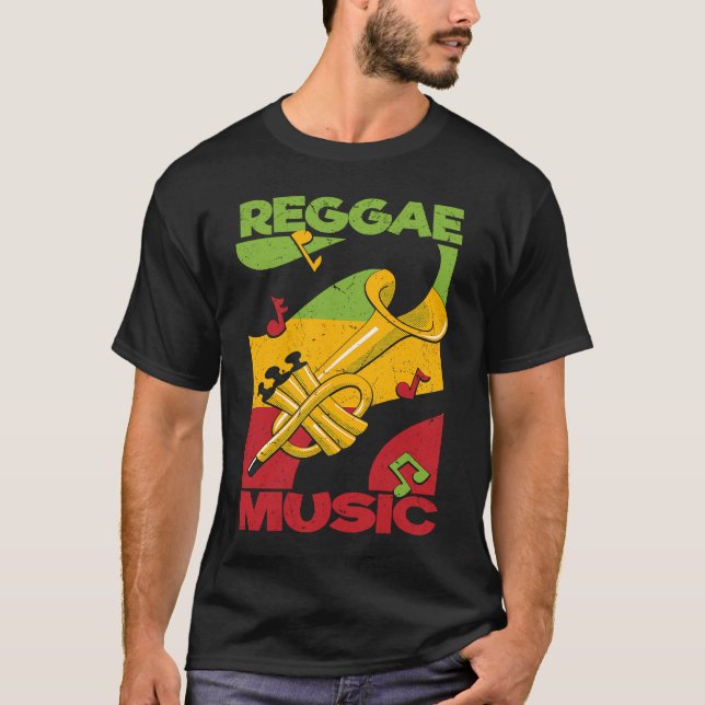 Reggae Music Rastafari Rasta Jamaica Reggae T-Shirt (Vorderseite)