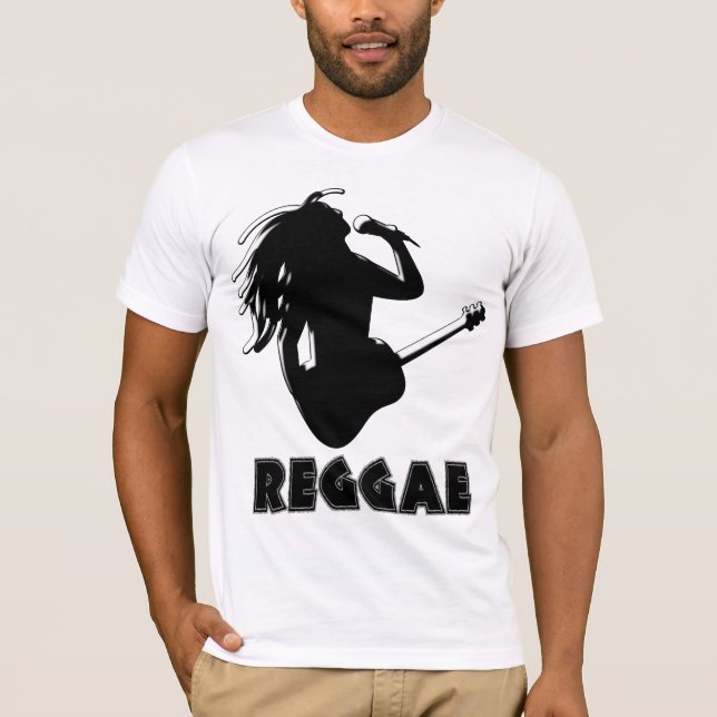 Reggae Music Rastaman Guitar Silhouette Custom Hoodie (Vorderseite)