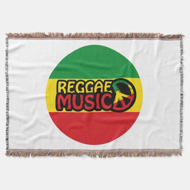 Reggae Music, Reggae Art mit Friedenssymbol Decke (Vorderseite)