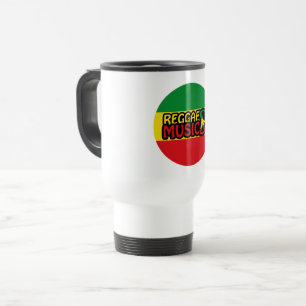 Reggae Music, Reggae Art mit Friedenssymbol Reisebecher