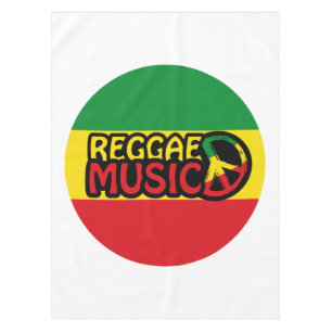 Reggae Music, Reggae Art mit Friedenssymbol Tischdecke