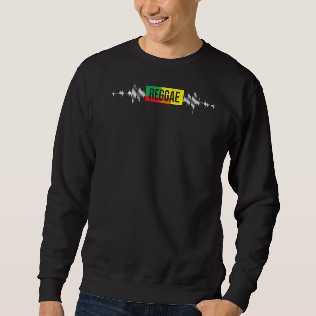 Reggae Music Sound Wave Reggaeton Sweatshirt (Vorderseite)