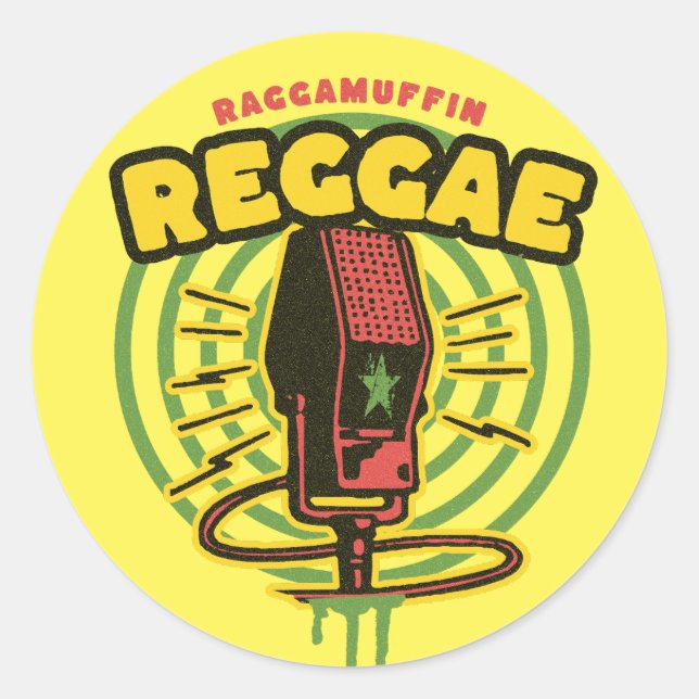 Reggae Music Sticker (Vorderseite)