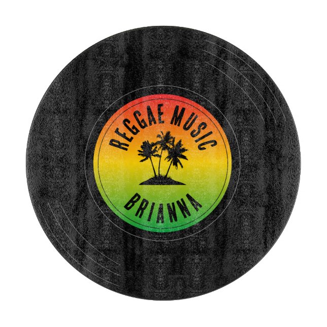 Reggae Music Vinyl Record Rasta Koch Schneidebrett (Vorderseite)