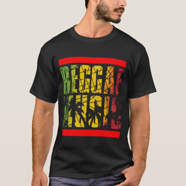 Reggae-Musik-Freund T-Shirt (Vorderseite)