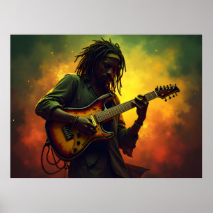 Reggae-Musik-Kunst Poster