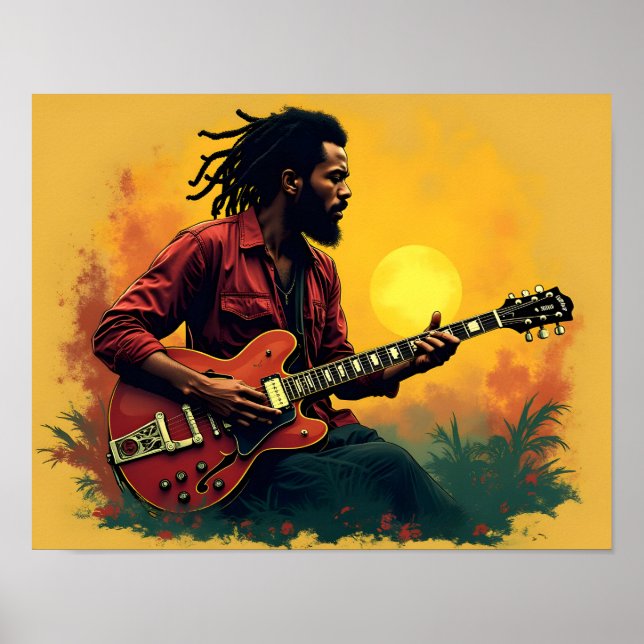Reggae-Musik-Kunst Poster (Vorne)