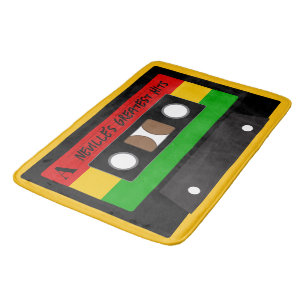 Reggae-Musik-Musiker-Sänger-Kassette Badematte