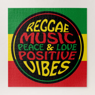 Reggae-Musik Positive Sprüche Puzzle